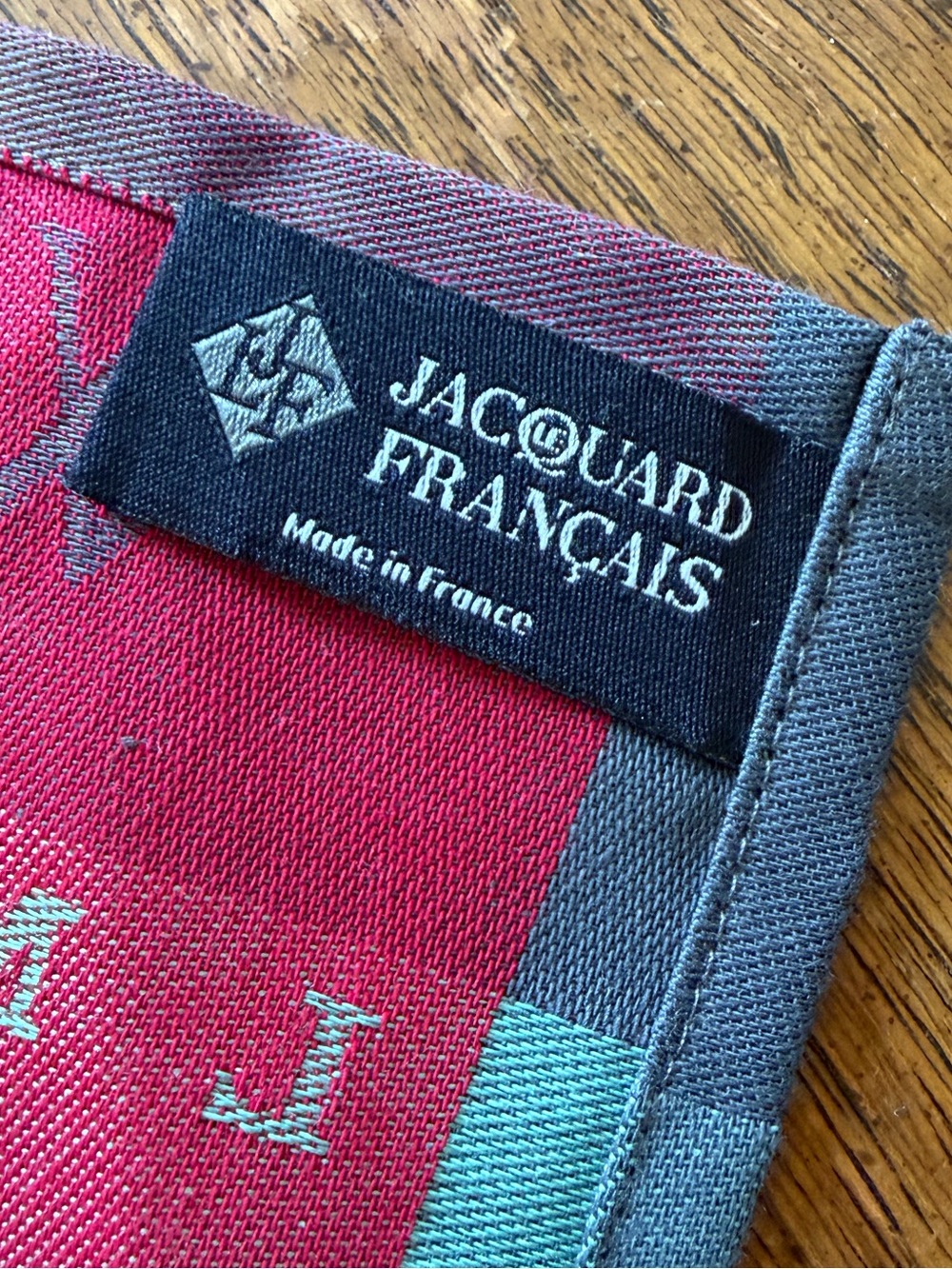 French Kitchen cotton towel Jacquard Francais with 2017 calendar/french images